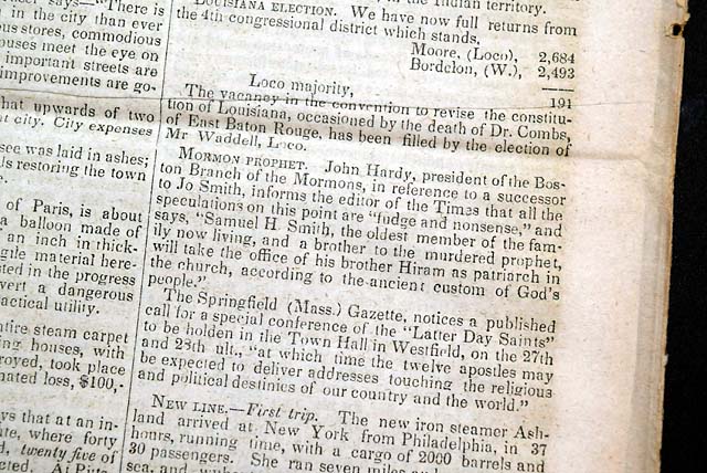 Who will lead after Joseph Smith?