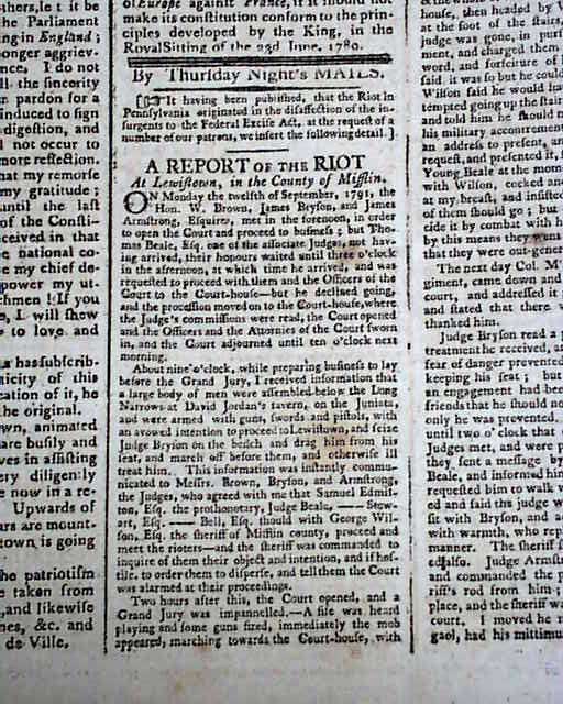 The riot at Lewistown... Indian trouble along the Wabash