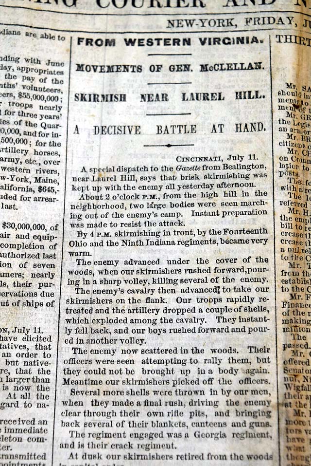 Latest reports on the Civil War...  