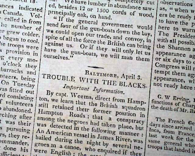 War of 1812...