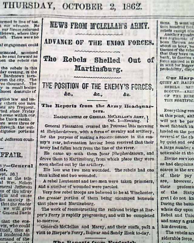 Martinsburg, West Virginia... Iuka, Mississippi...