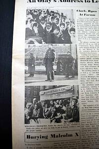 Malcolm X's 1965 funeral in NYC...