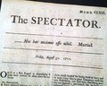 1711 ANTIQUE Spectator Newspaper Famed ADDISON & STEELE ..... - Image 1