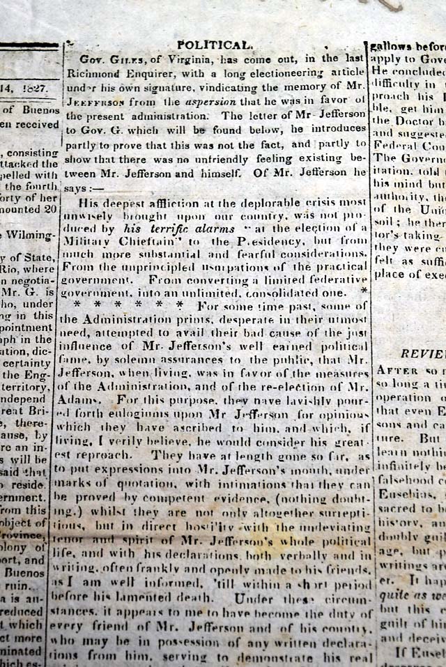 One of Jefferson's last published letters?   Regarding pirates' bodies...