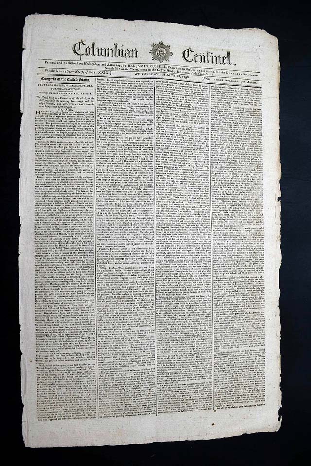 The XYZ Affair In 1798. | RareNewspapers.com
