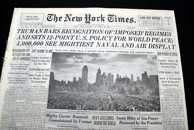 Navy Day 1945... Post World War II celebration...