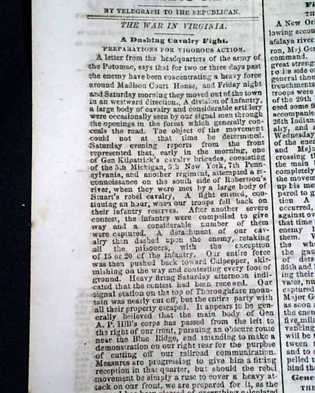 1863 Springfield Massachusetts Newspaper.... - RareNewspapers.com