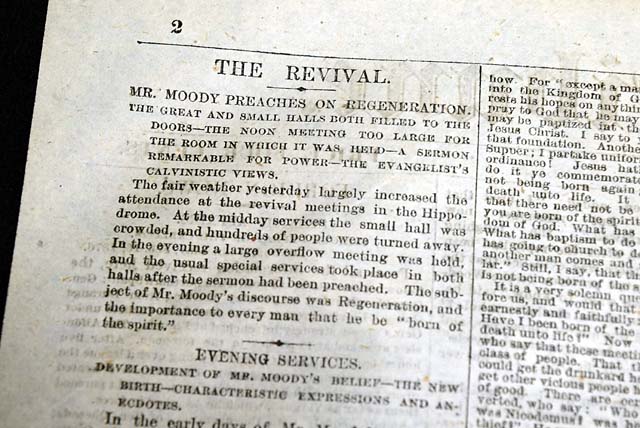 Evangelist Dwight L. Moody 1876 sermon...