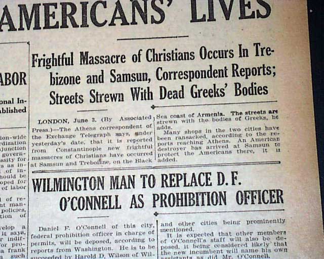 Greek genocide... Christians massacred... - RareNewspapers.com