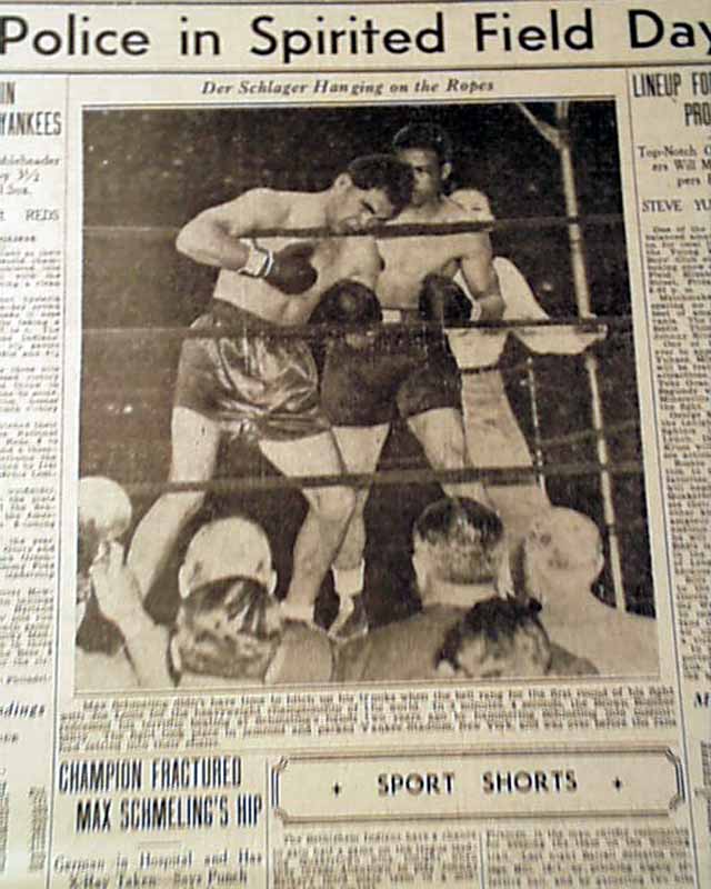 The story of Joe Louis' brutal, shock defeat of German Max Schmeling for  the world heavyweight title – New York Daily News