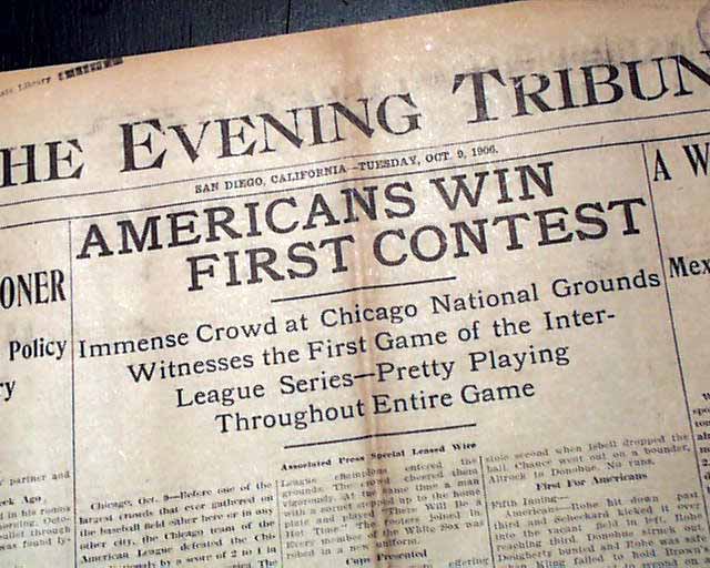 The 1906 World Series: Chicago vs. Chicago 