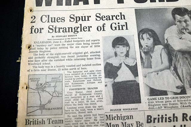 Eight year old Jennie Singleton 1955 murder...