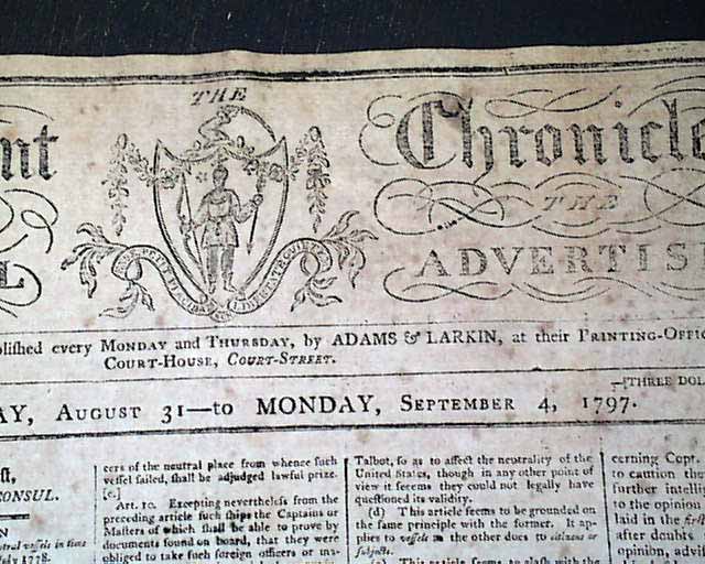 Handsome masthead...