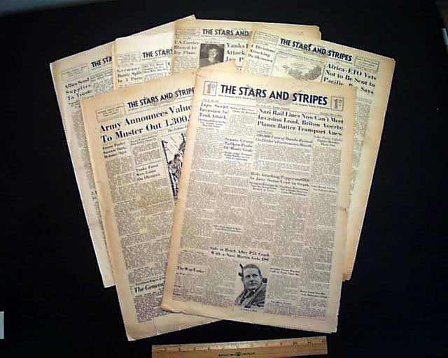 Six issues on the closing months of World War II...