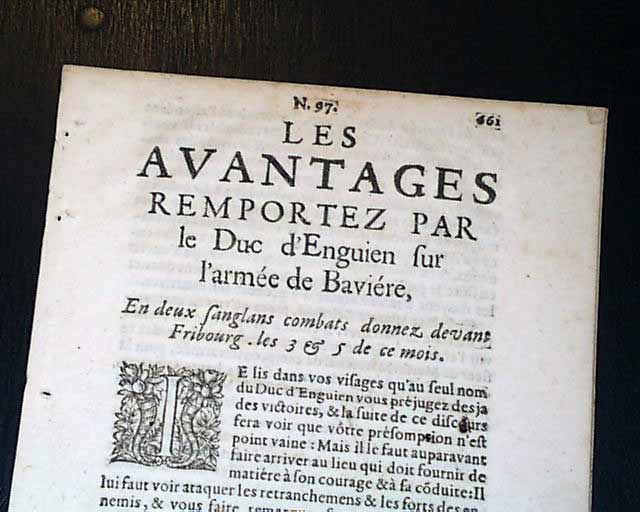 Exceedingly early newspaper from France...