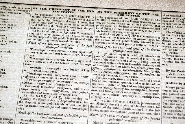 From Greensboro, North Carolina, ten years before the Civil War... 