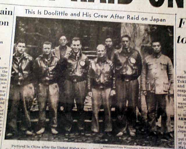 1942 Doolittle raid of Japan.... Executions revealed...