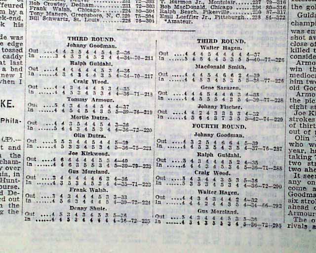 Johnny Goodman wins 1933 U.S. Open...