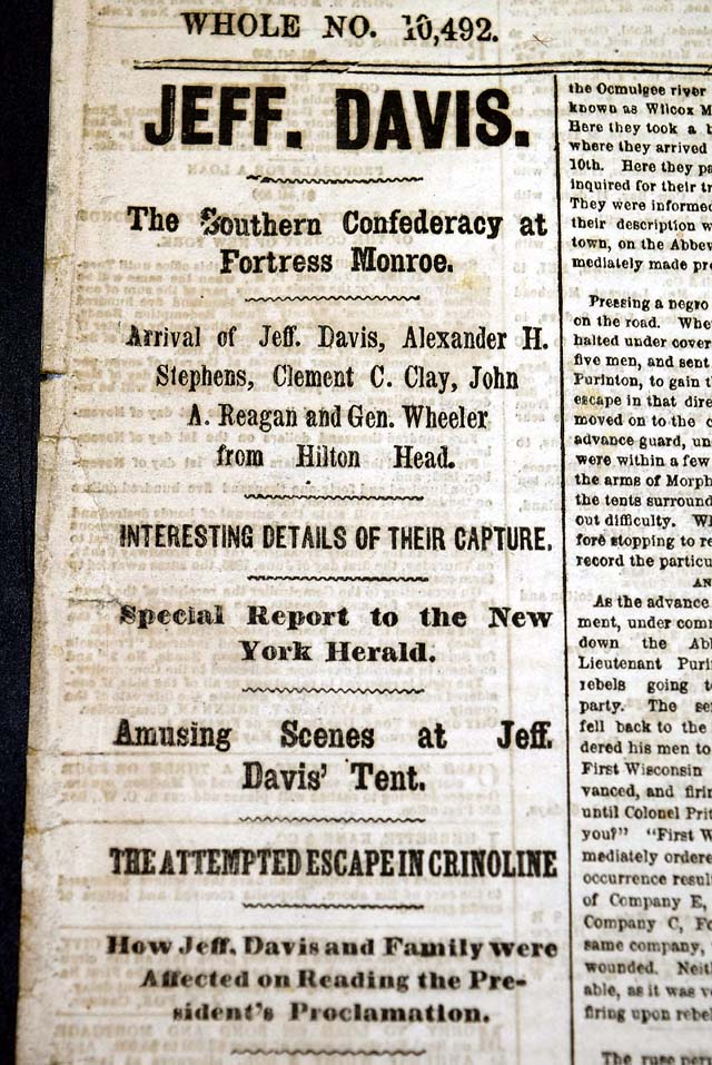 Great reporting on the closing events of the Civil War...
