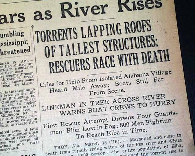 1929 Elba AL Alabama flood....