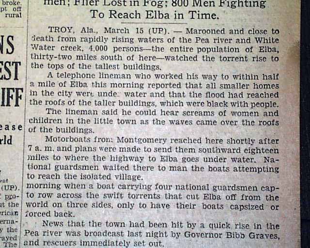 1929 Elba AL Alabama flood....