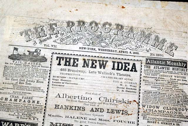 A newspaper for the theater world...