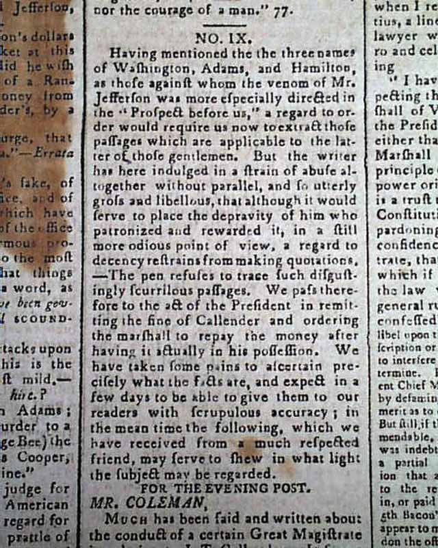 Sally Hemings and Thomas Jefferson... Callender's accusation ...