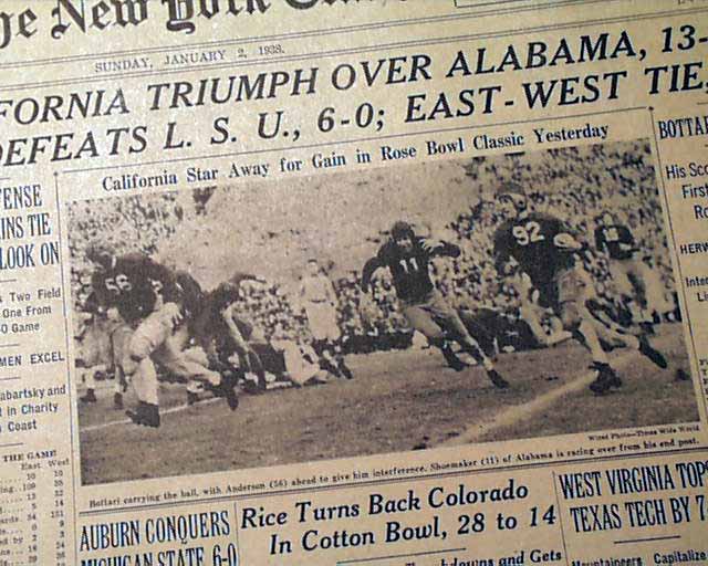 1938 rose bowl