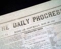 Confederate newspaper from Raleigh, near the end of the war... - Image 1