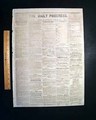 Confederate newspaper from Raleigh, near the end of the war... - Image 2