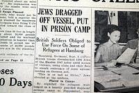 "Exodus 1947" Jewish refugees on ship...