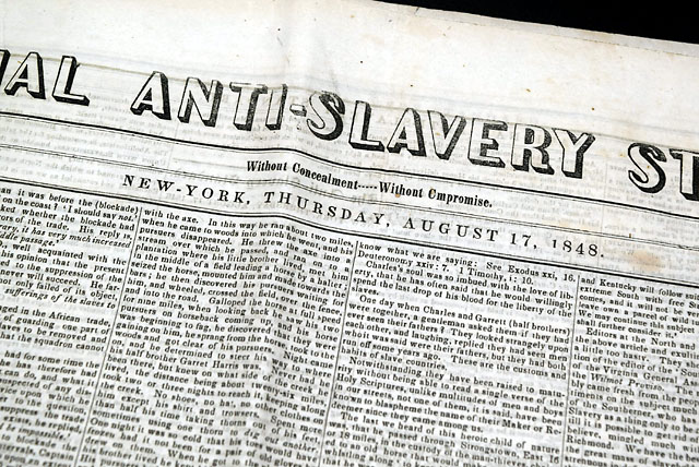 Official newspaper of the American Anti-Slavery Society...