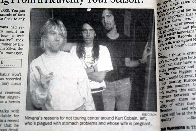 1992 "NIRVANA"  w/ photo...