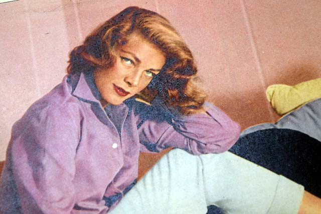 1956 actress Lauren Bacall...