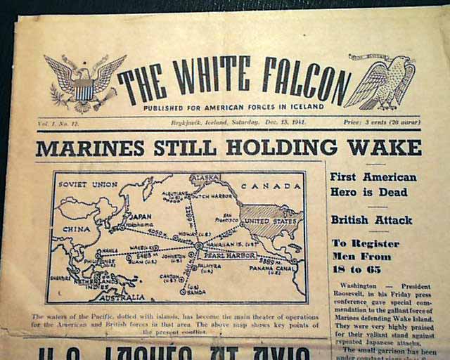 Attack on Pearl Harbor, in a military newspaper...