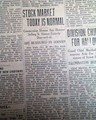Eight issue set on the 1929 stock market crash...   - Image 5