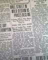 Eight issue set on the 1929 stock market crash...   - Image 7