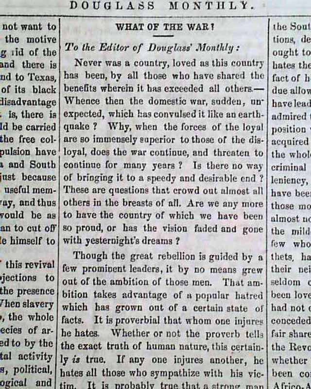 what anti slavery newspaper was published by frederick douglass