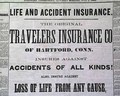 Travelers Insurance Advertisement... Much on the Fenians... - Image 1
