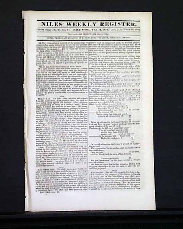 Andrew Jackson vetoes the re-charter of the Bank of the United States ...