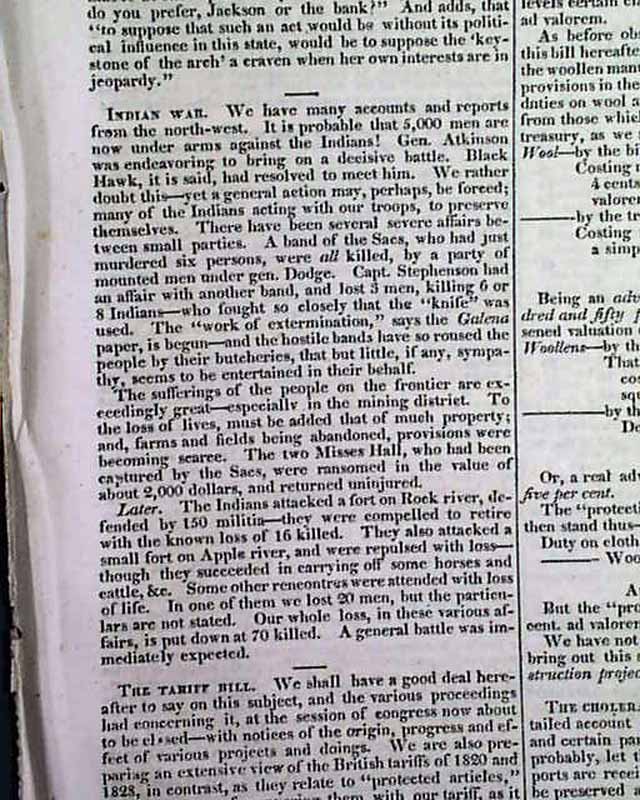 Andrew Jackson vetoes the re-charter of the Bank of the United States ...