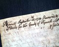 Halifax, Massachusetts, document from 1750... - Image 1