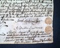 Halifax, Massachusetts, document from 1750... - Image 4