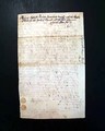 Halifax, Massachusetts, document from 1750... - Image 5