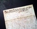 Halifax, Massachusetts, document from 1750... - Image 6