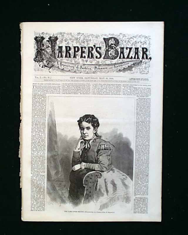 Women's fashion prints from the post-Civil War era...