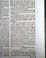 Article signed by Robert Fulton...   Ratification of the Jay Treaty... - Image 5