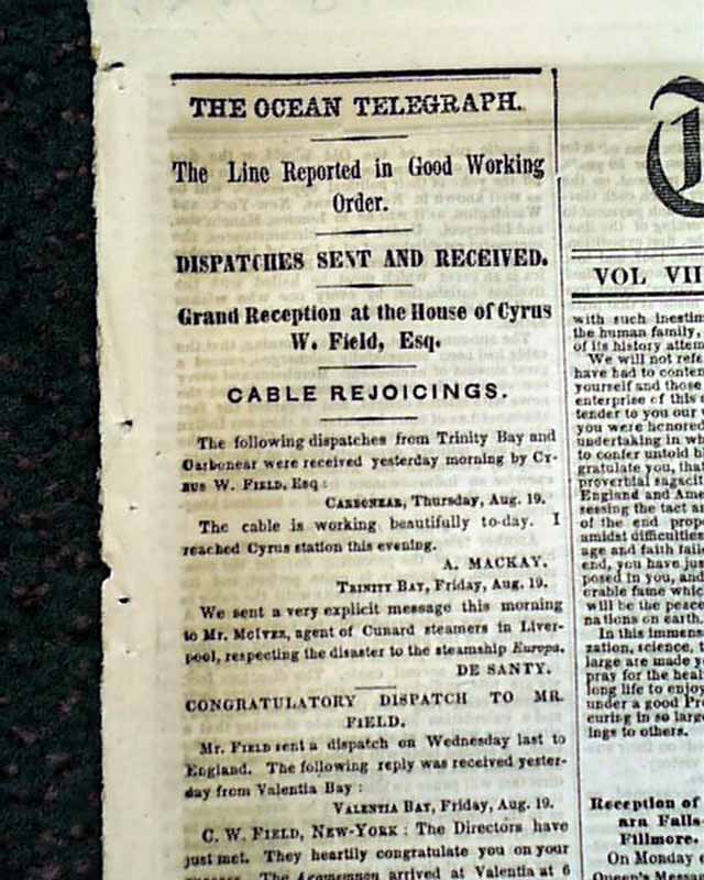 Atlantic Telegraph Cable...