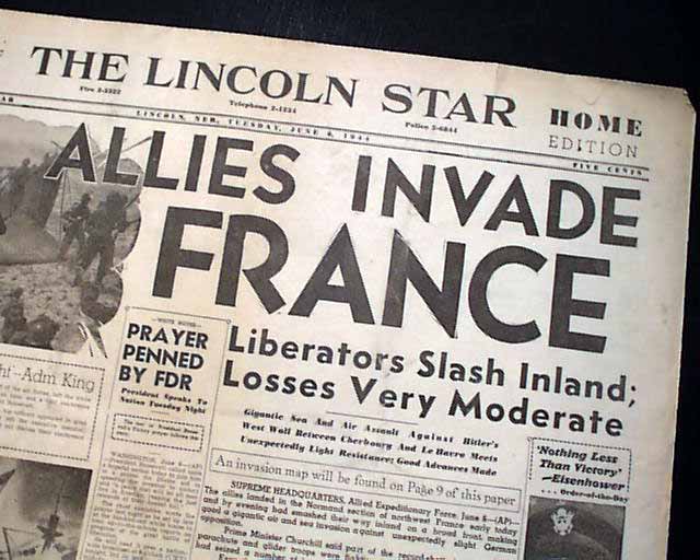 The D-Day invasion...