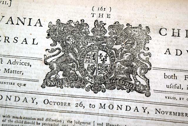 From Pennsylvania just after the Stamp Act repeal.....